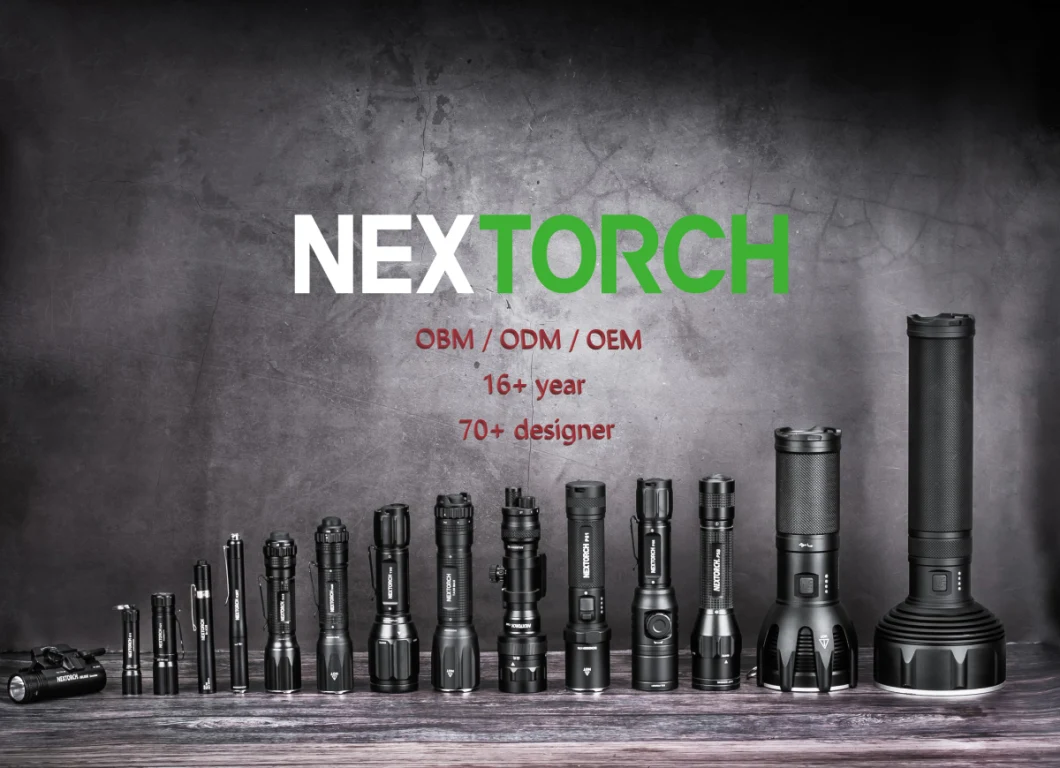 2022 Mei Awards -Gold Award- Nextorch Ta30 1300 Lumen LED Tactical Flashlight Rechargeable Instant Strobe Linterna Lanterna Self Defense Tactical Flashlight
