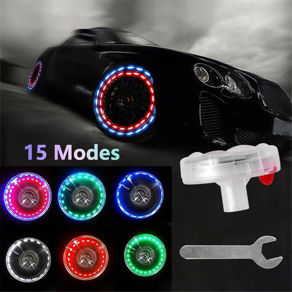Solar Rechargeable Bicycle Car Wheel Light 4pack Per Box