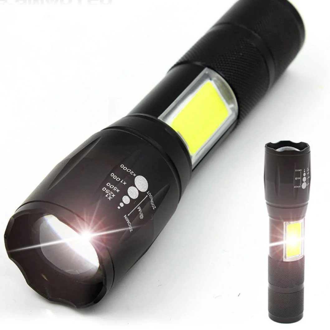 5% off Powerful Waterproof Torch Zoomable Rechargeable Mini LED Emergency Tactical Magnetic T6 Flashlight