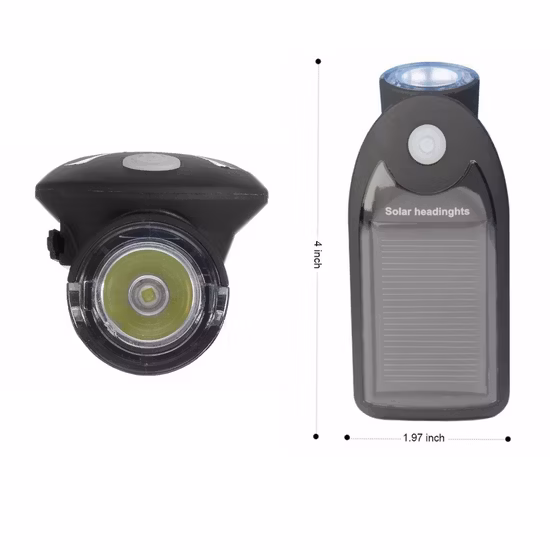 Solar Bicycle Front Lamp Rechargeable 5 Modes LED Bike Front Reat Lights LED Solar Taillight Road Mountain Bike Lamp Waterproof Bicycle Light